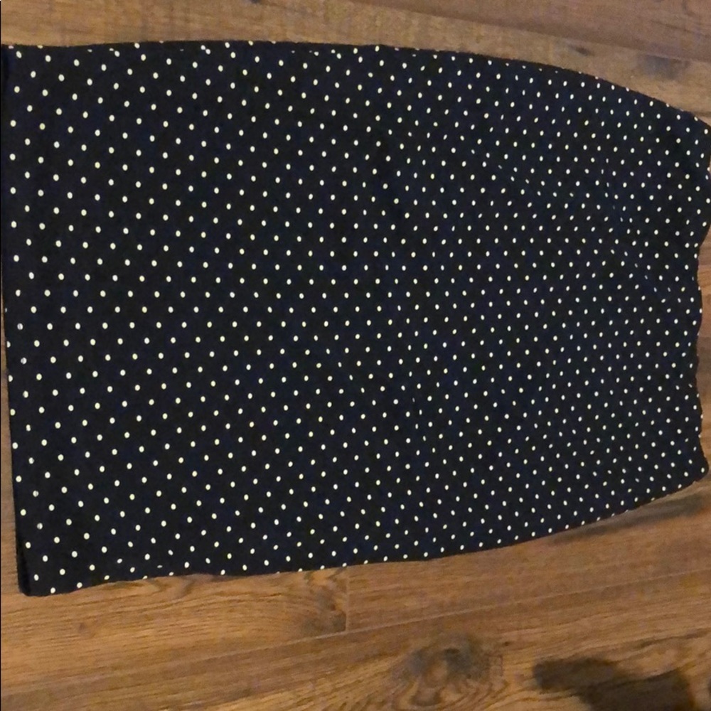 Polka dot pencil skirt